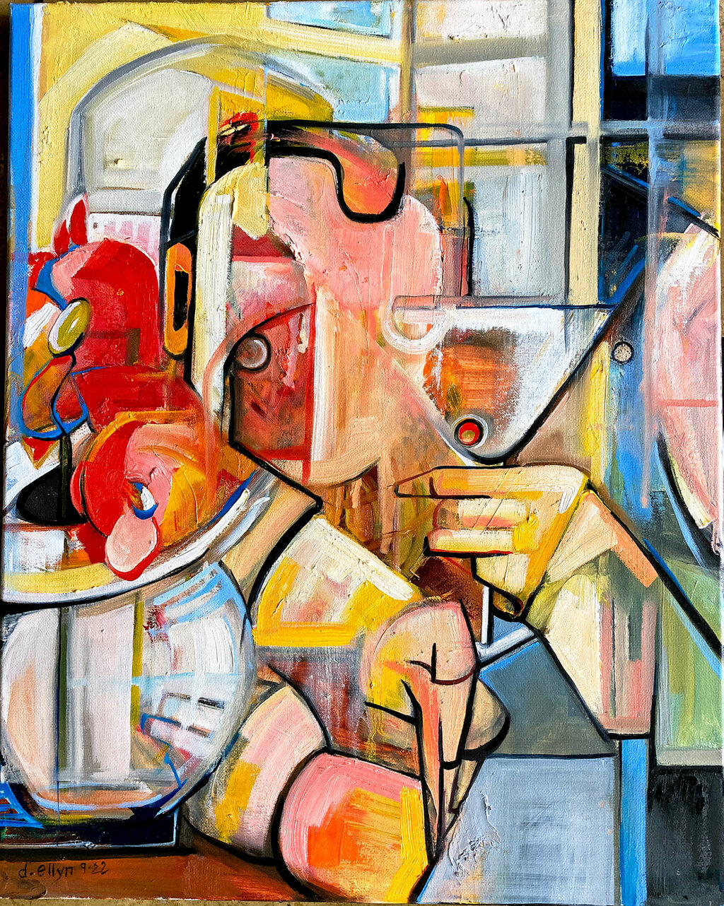 Two people with martinis reading the Washington Post from 2013 